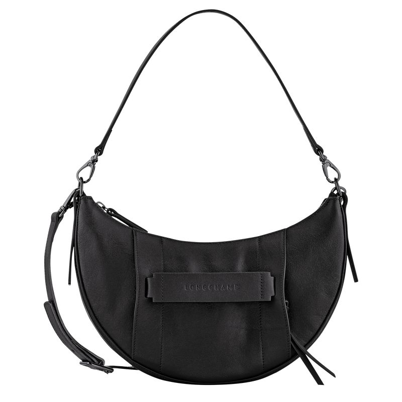 Black Longchamp 3D S Women Crossbody Bag | US-154TKHSJL