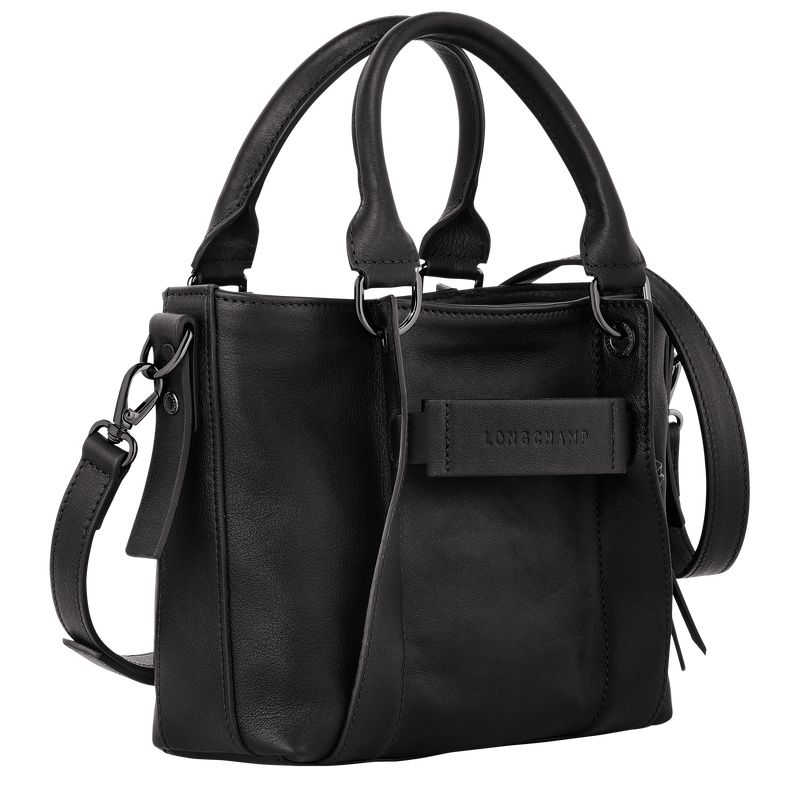 Black Longchamp 3D S Women Handbag | US-928CKOYTJ