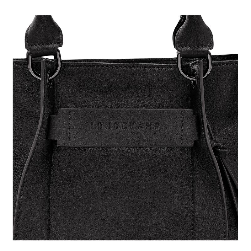 Black Longchamp 3D S Women Handbag | US-928CKOYTJ