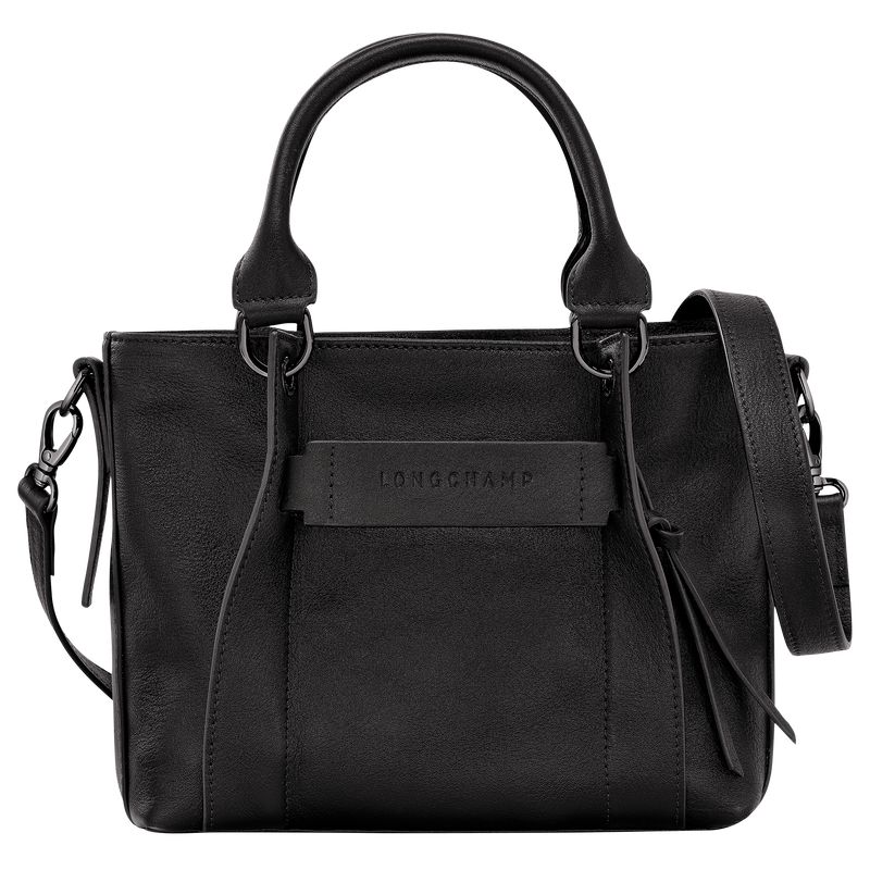 Black Longchamp 3D S Women Handbag | US-928CKOYTJ