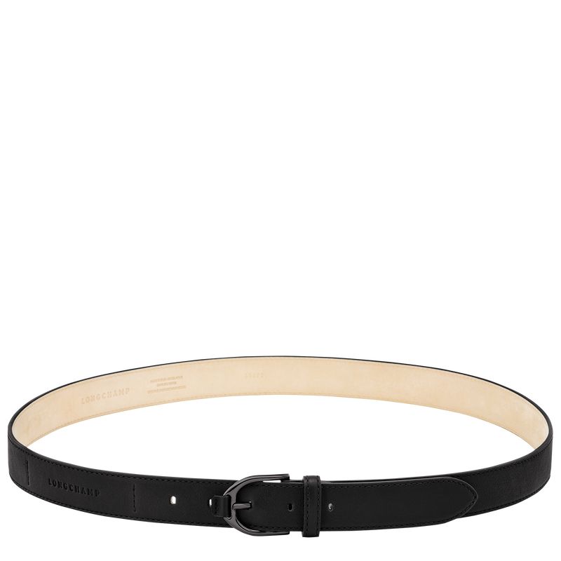Black Longchamp 3D Women Belt | US-149BMDQCW