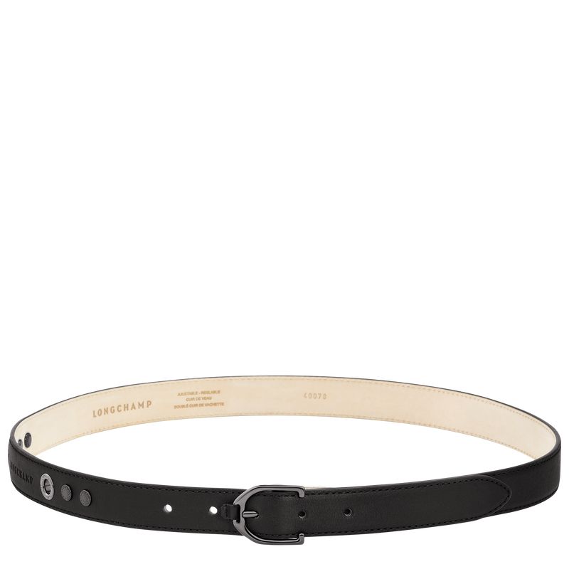Black Longchamp 3D Women Belt | US-628IXMAZG