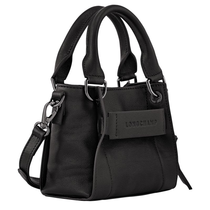 Black Longchamp 3D Xs Women Handbag | US-310BKMLFR