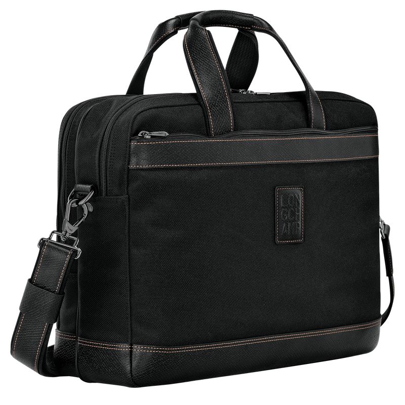 Black Longchamp Boxford L Men Briefcase | US-247IOMUVR