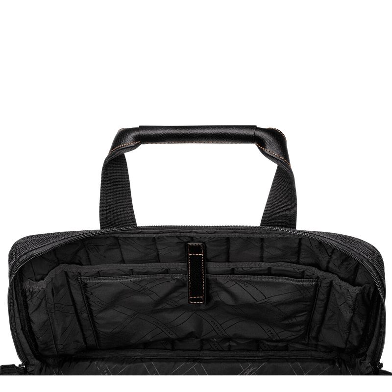 Black Longchamp Boxford L Men Briefcase | US-247IOMUVR