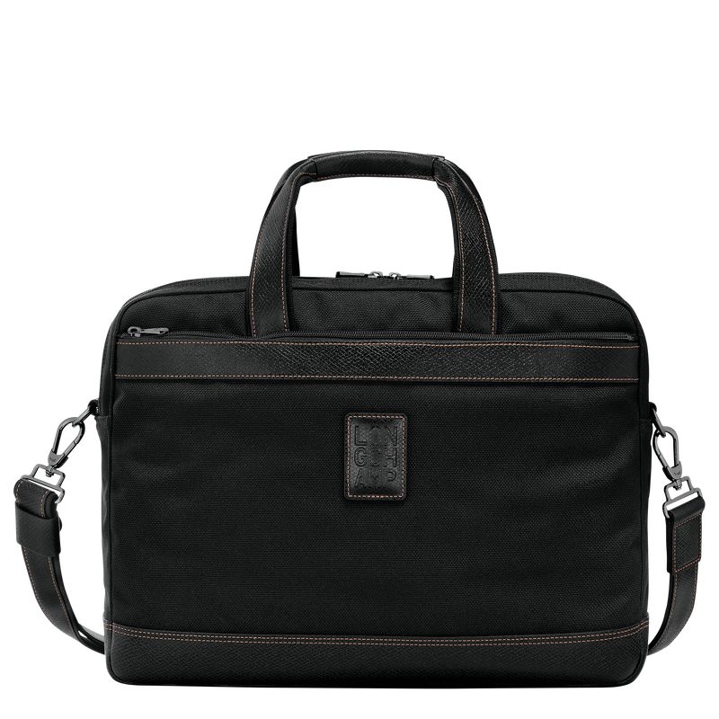 Black Longchamp Boxford L Men Briefcase | US-247IOMUVR