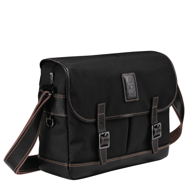 Black Longchamp Boxford L Men Crossbody Bag | US-410RIUVMJ
