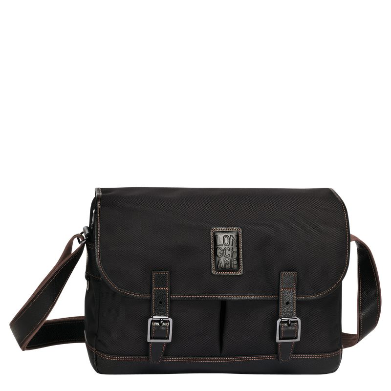 Black Longchamp Boxford L Men Crossbody Bag | US-410RIUVMJ