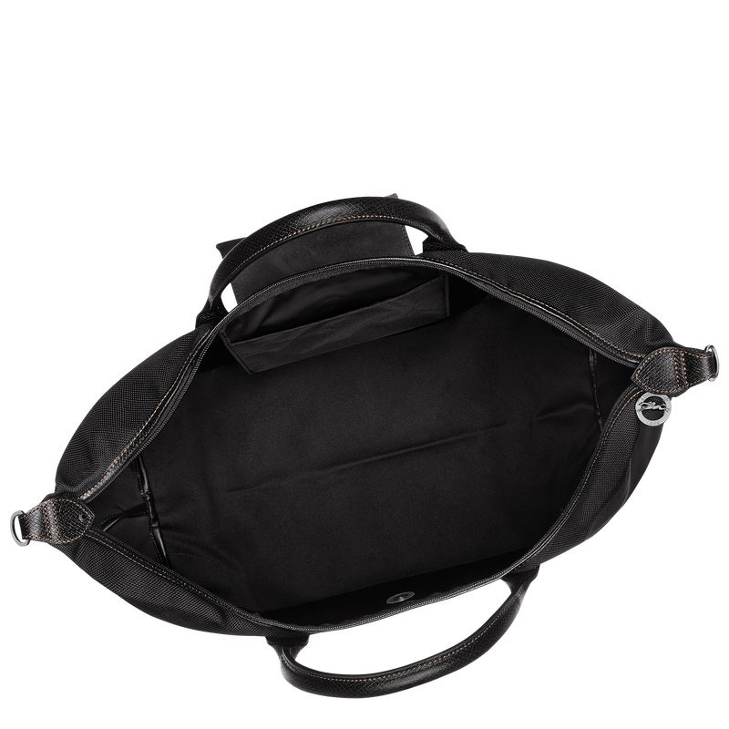 Black Longchamp Boxford L Men Travel Bag | US-348DQSFHT