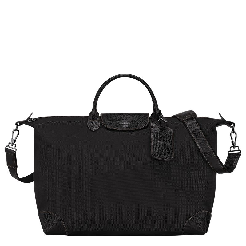 Black Longchamp Boxford L Men Travel Bag | US-348DQSFHT