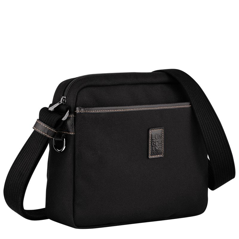Black Longchamp Boxford M Camera Men Crossbody Bag | US-031MQUSGO