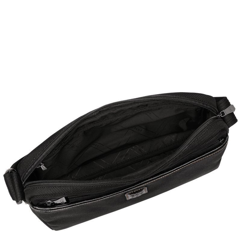 Black Longchamp Boxford M Camera Men Crossbody Bag | US-031MQUSGO