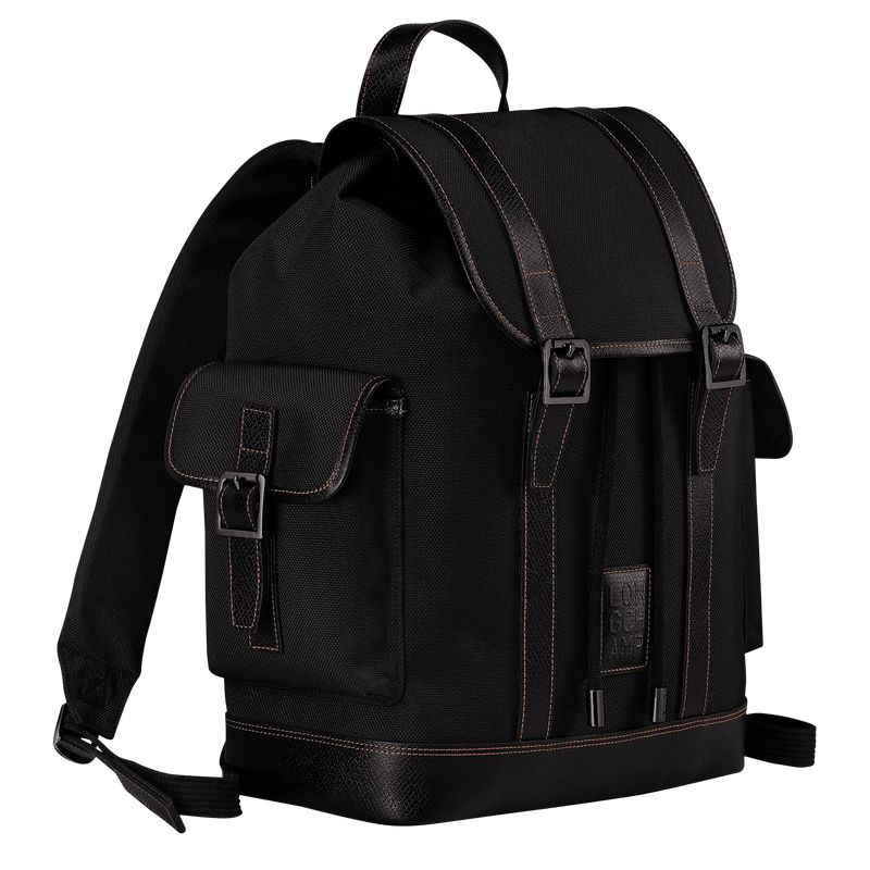 Black Longchamp Boxford Men Backpack | US-674ERZFDU