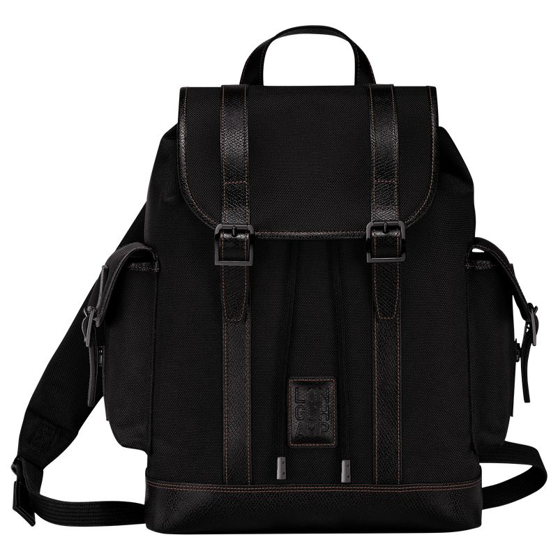 Black Longchamp Boxford Men Backpack | US-674ERZFDU