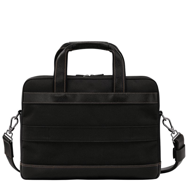 Black Longchamp Boxford S Men Briefcase | US-073HZFWCX