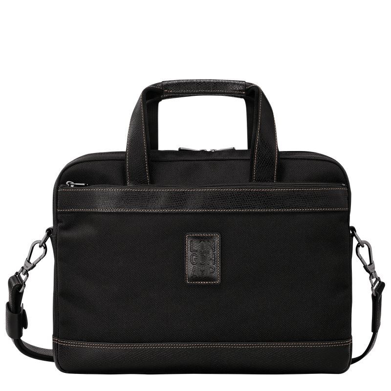 Black Longchamp Boxford S Men Briefcase | US-073HZFWCX