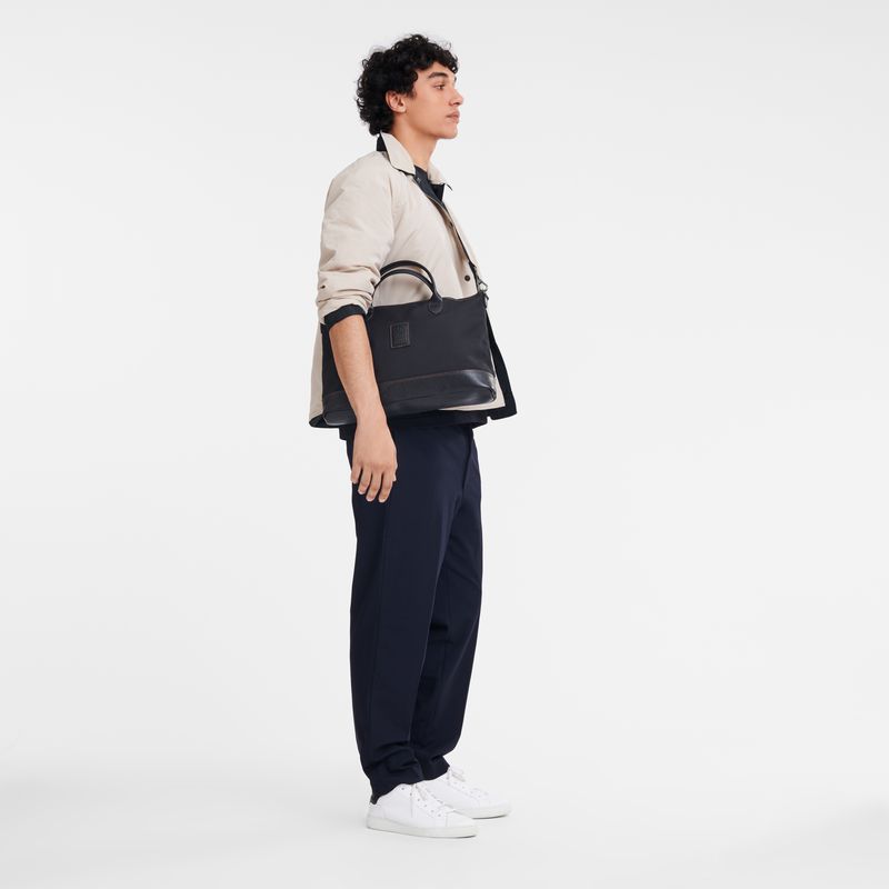 Black Longchamp Boxford S Men Briefcase | US-351FNLIAS
