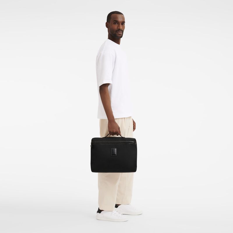 Black Longchamp Boxford S Men Briefcase | US-683SMYHNG