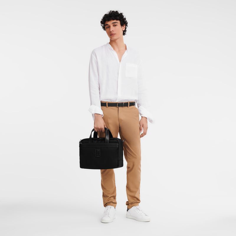 Black Longchamp Boxford S Men Travel Bag | US-746YAQLWP