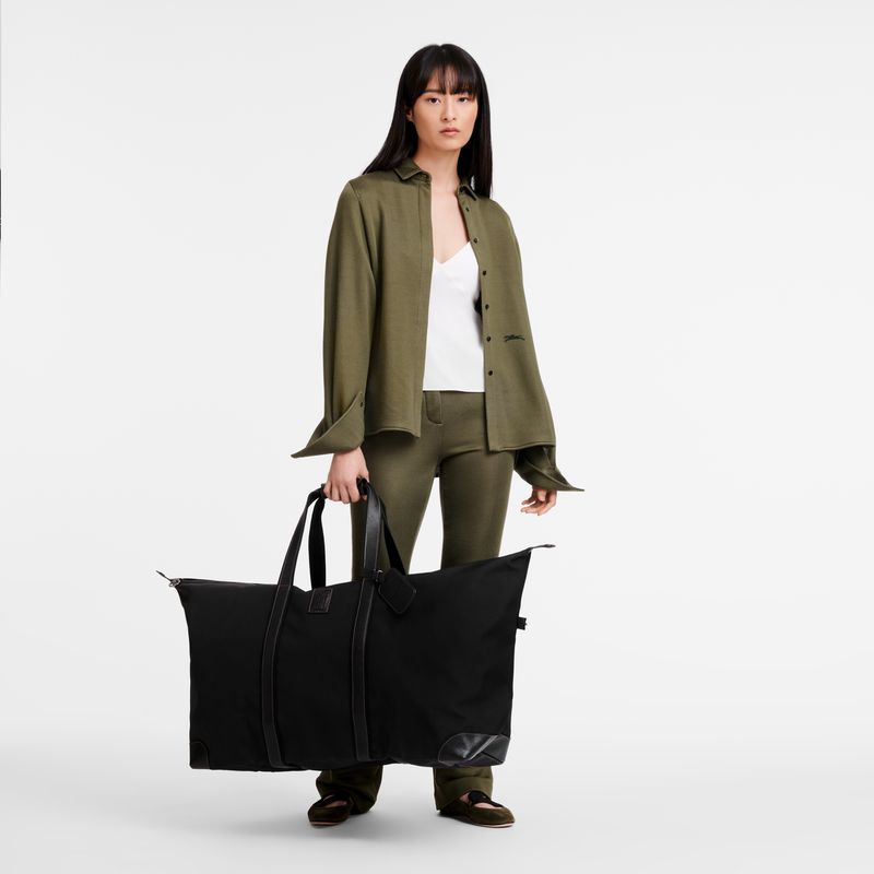 Black Longchamp Boxford Xl Women Travel Bag | US-164VBXAZH