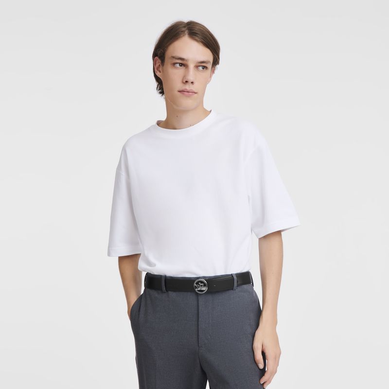 Black Longchamp Box-trot Men Belt | US-713ZVJBYH