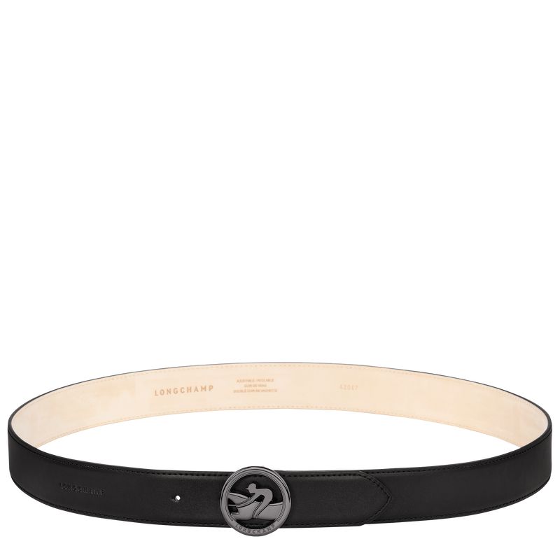 Black Longchamp Box-trot Men Belt | US-713ZVJBYH