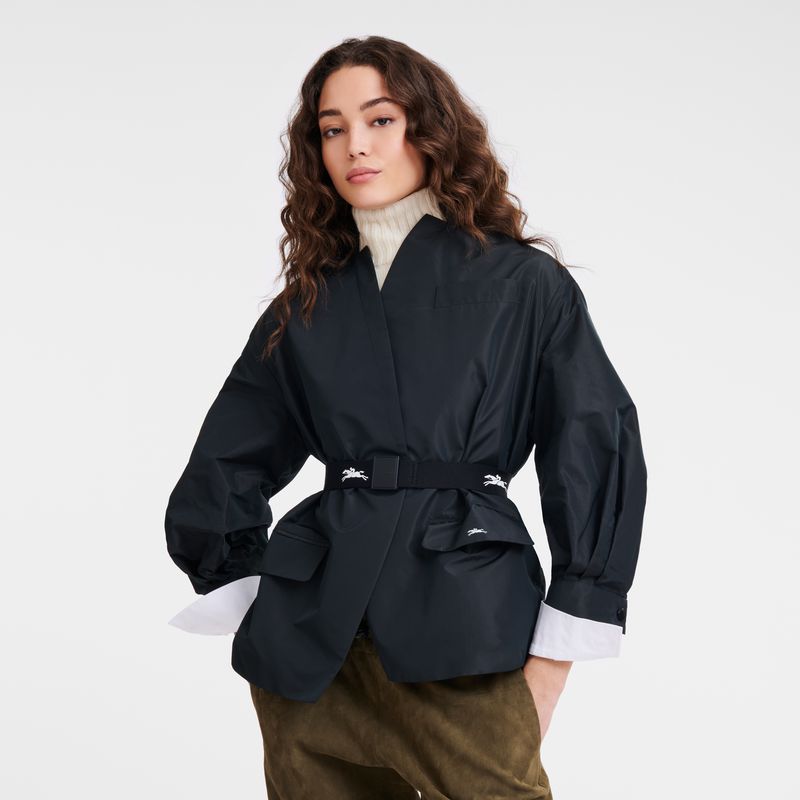 Black Longchamp Canvas Women Belt | US-825GVPXIY