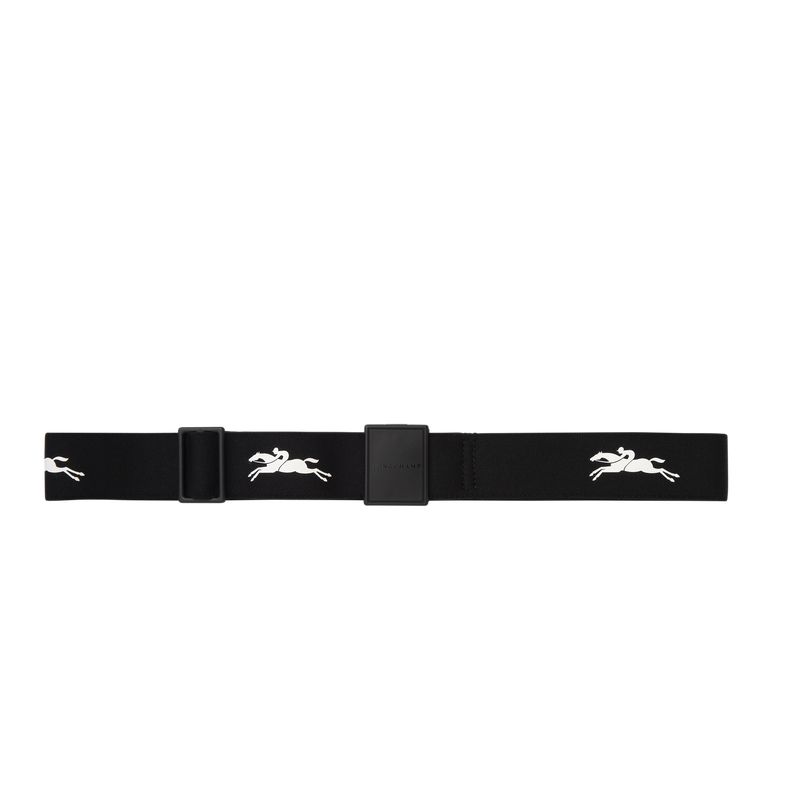 Black Longchamp Canvas Women Belt | US-825GVPXIY