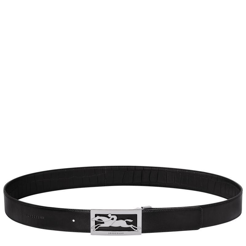 Black Longchamp Delta Box Men Belt | US-165GXBFCP