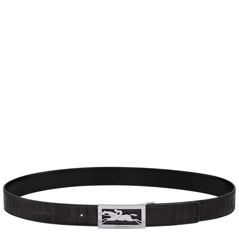 Black Longchamp Delta Box Men Belt | US-165GXBFCP
