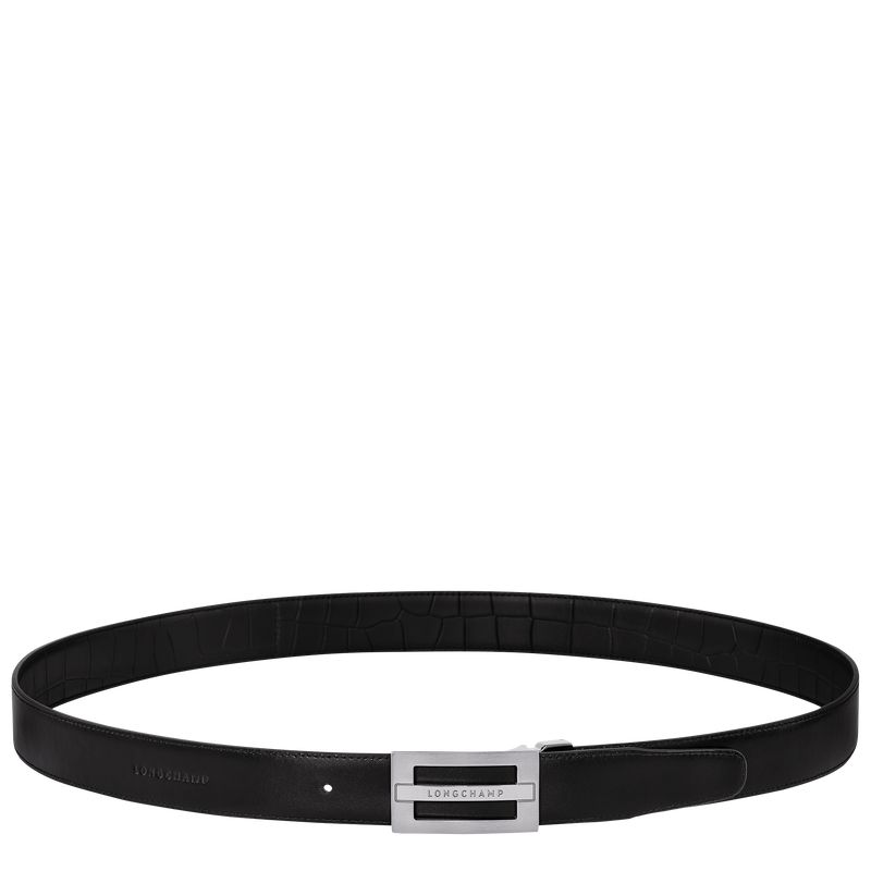 Black Longchamp Delta Box Men Belt | US-543VMJCAP