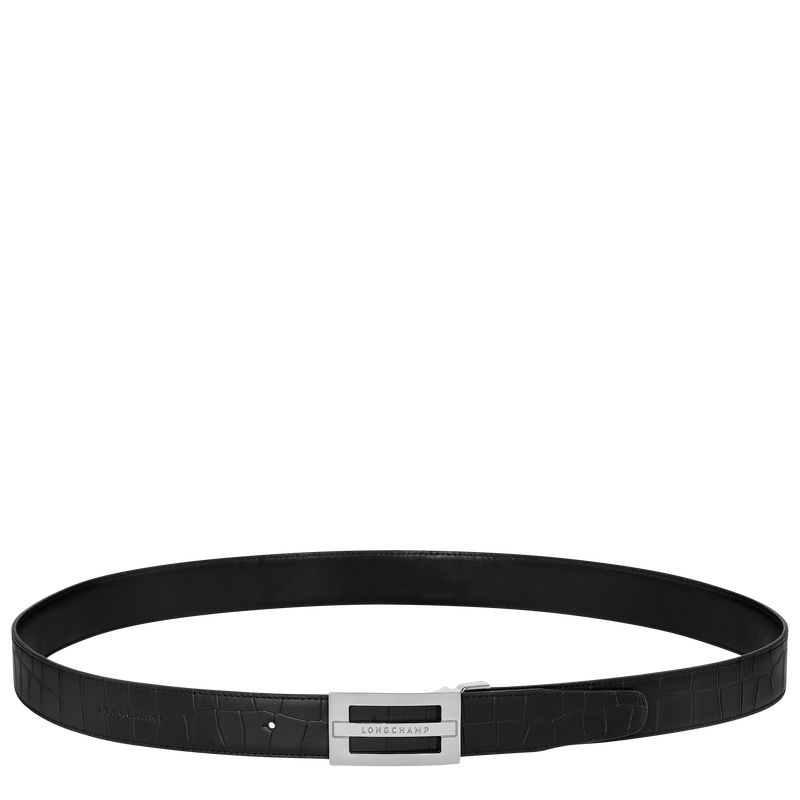 Black Longchamp Delta Box Men Belt | US-543VMJCAP