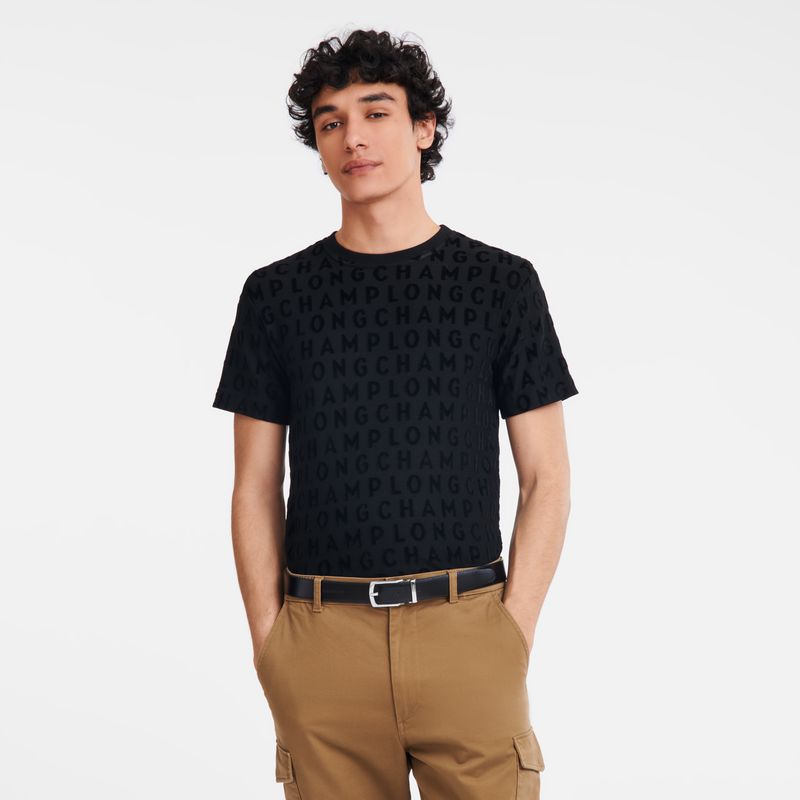 Black Longchamp Delta Box Men Belt | US-928GBMTEX