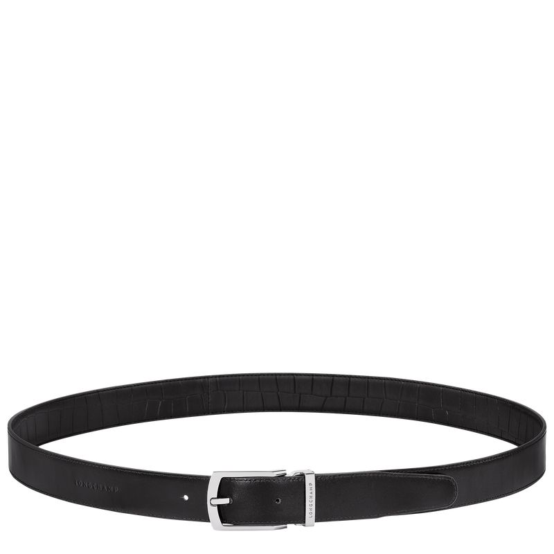 Black Longchamp Delta Box Men Belt | US-928GBMTEX