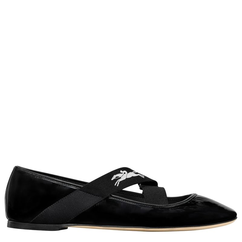 Black Longchamp Energy Women Ballerinas | US-238AYBKFI