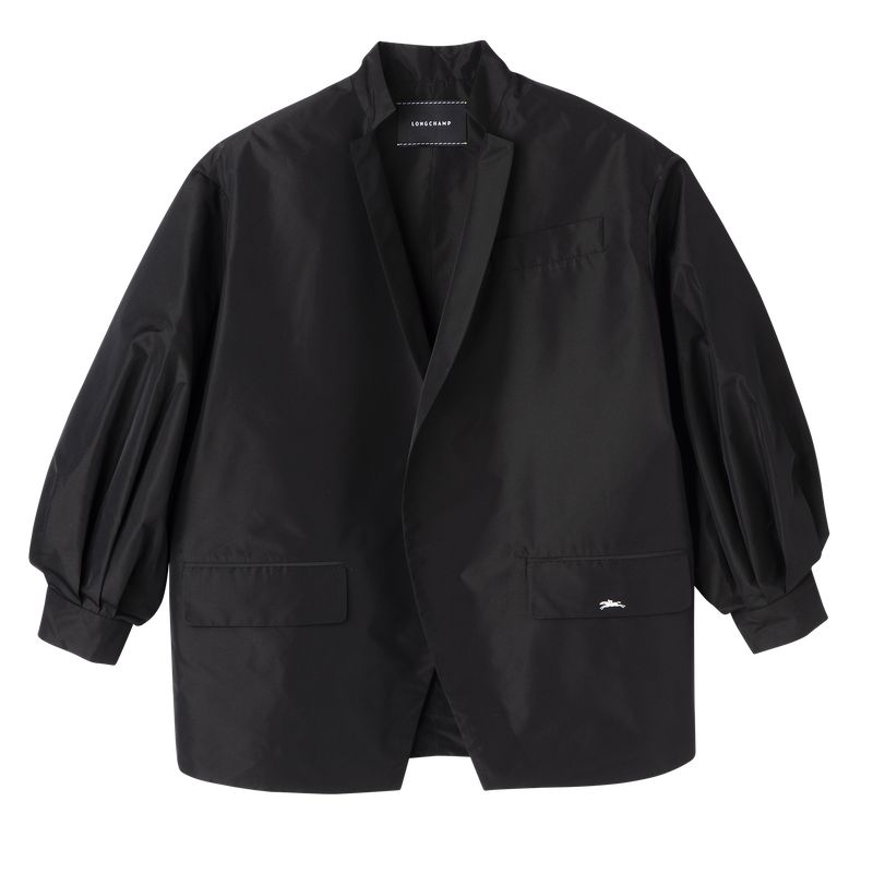 Black Longchamp Kimono Women Jacket | US-943OLCNQI