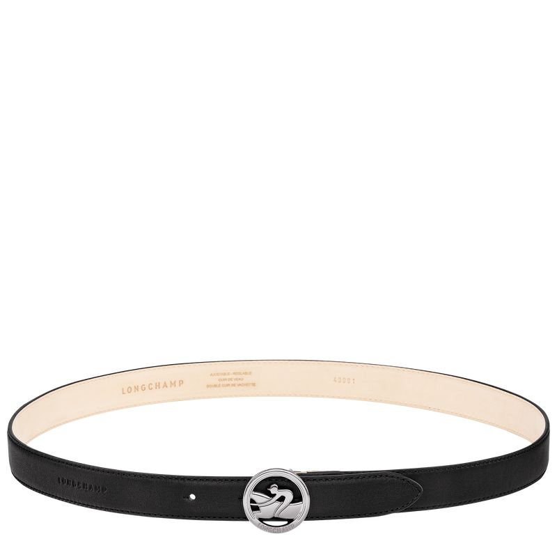 Black Longchamp La Médaille Women Belt | US-238VOJIUQ