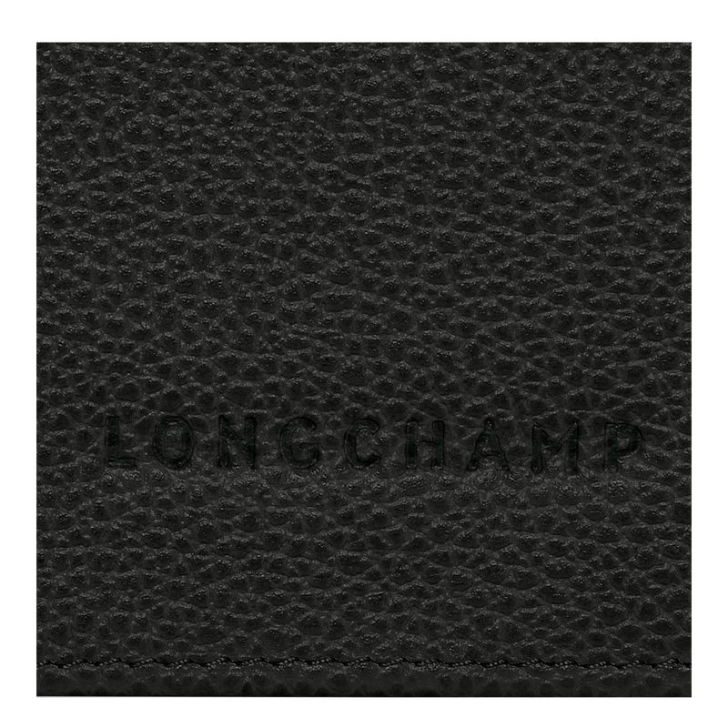 Black Longchamp Le Foulonné Continental Women Wallet | US-916VLMAOY