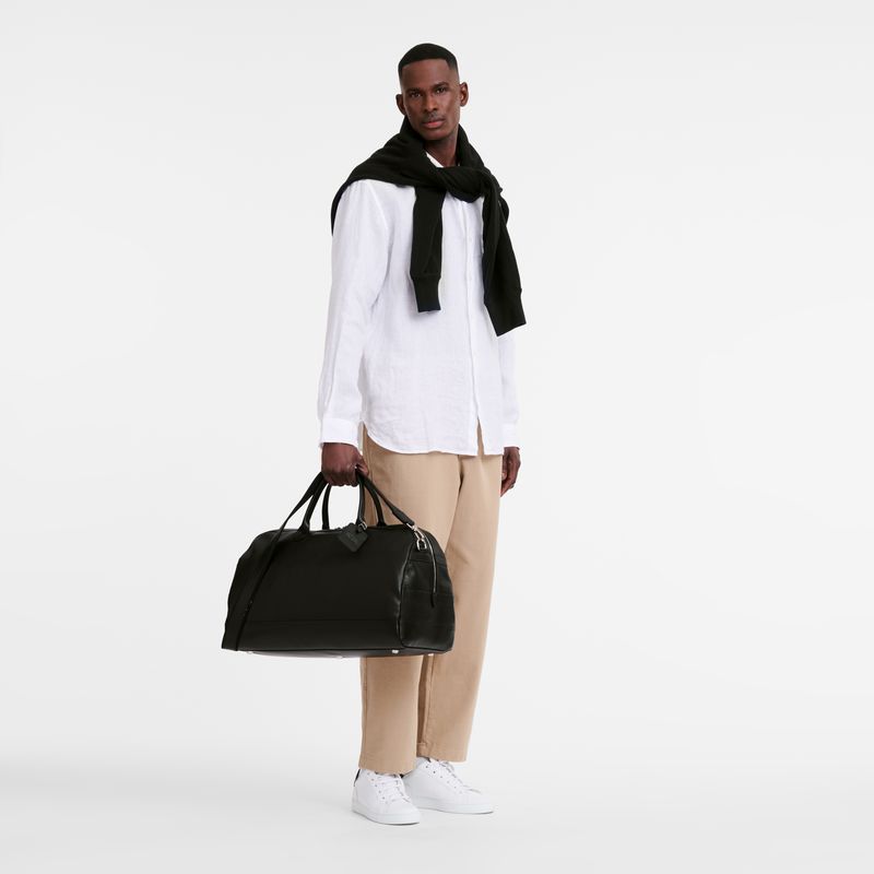 Black Longchamp Le Foulonné L Men Travel Bag | US-231RGTYFW