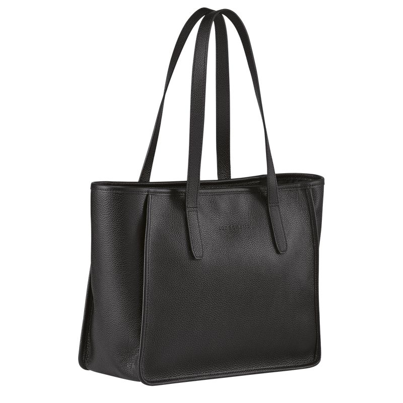 Black Longchamp Le Foulonné L Women Tote Bag | US-513OUDRBX