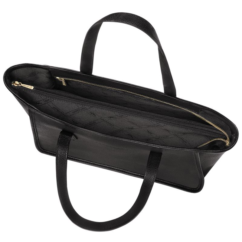 Black Longchamp Le Foulonné L Women Tote Bag | US-513OUDRBX