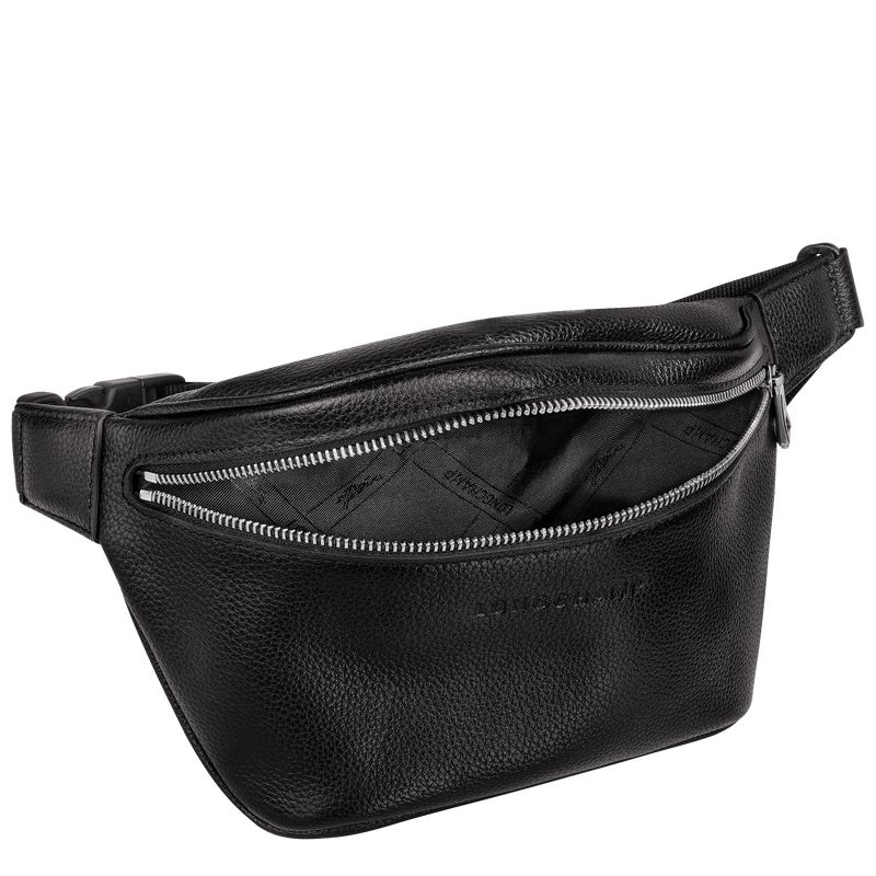 Black Longchamp Le Foulonné M Men Belt Bag | US-876UMPNJE
