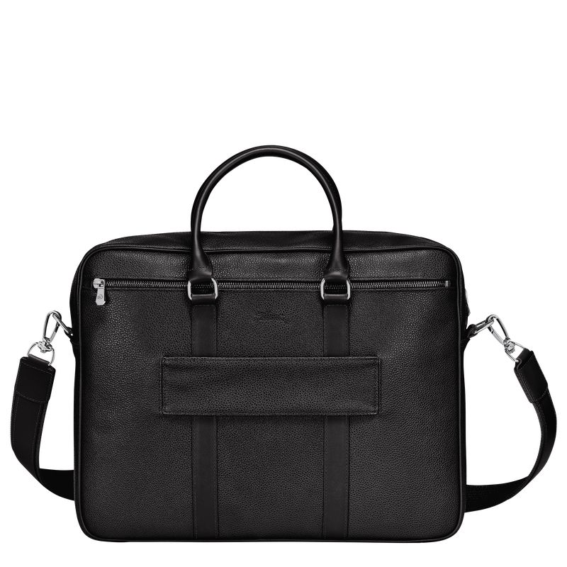 Black Longchamp Le Foulonné M Men Briefcase | US-216IQGLWV