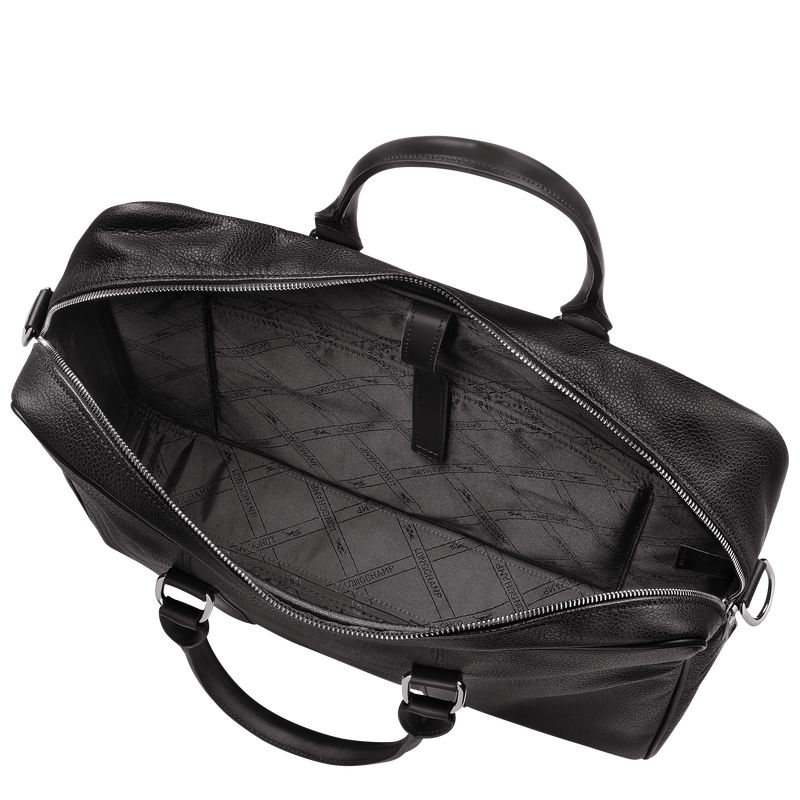 Black Longchamp Le Foulonné M Men Briefcase | US-216IQGLWV