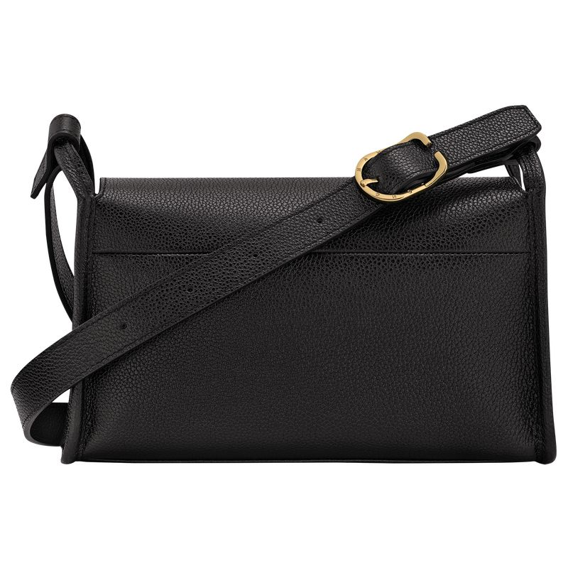 Black Longchamp Le Foulonné M Women Crossbody Bag | US-129VNZJLO