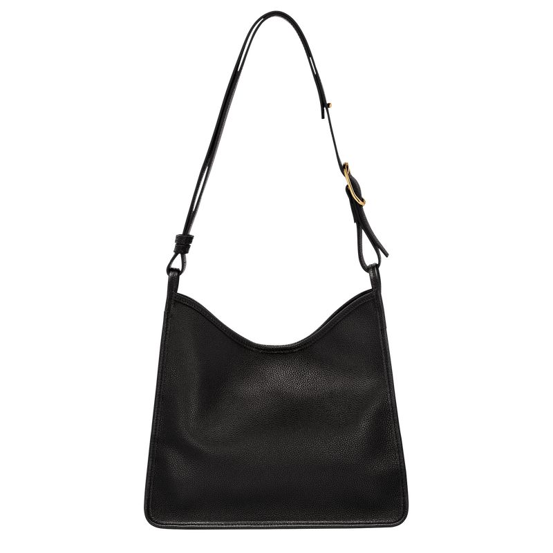 Black Longchamp Le Foulonné M Women Hobo Bag | US-564VNIQWG