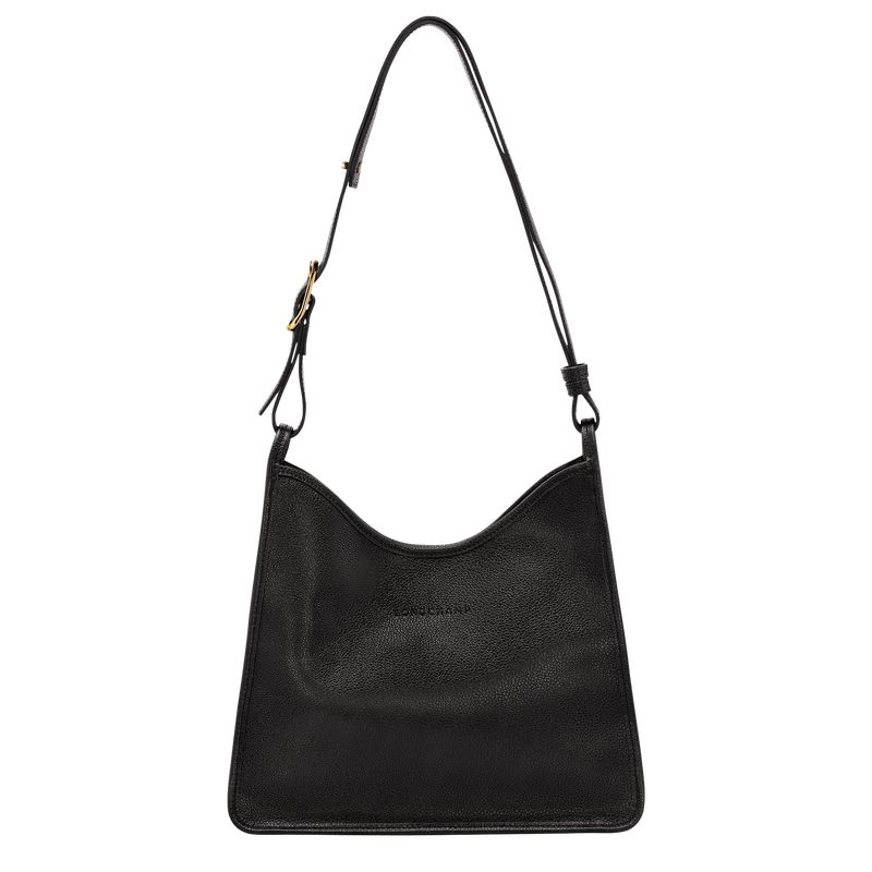 Black Longchamp Le Foulonné M Women Hobo Bag | US-564VNIQWG