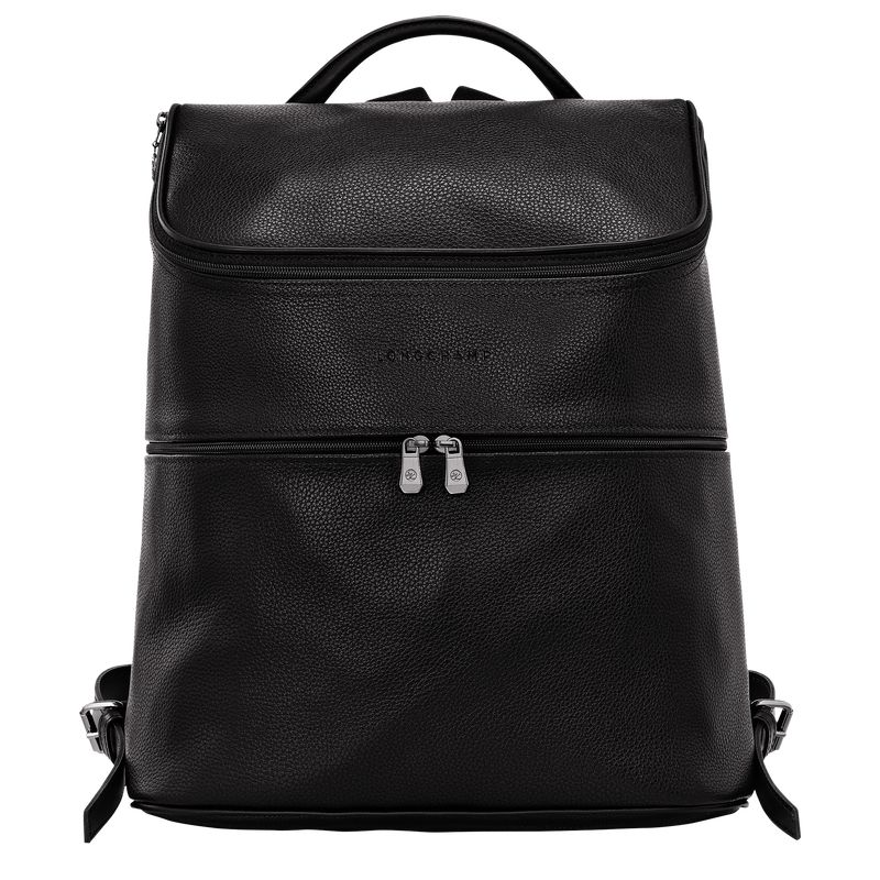 Black Longchamp Le Foulonné Men Backpack | US-298AECSLR