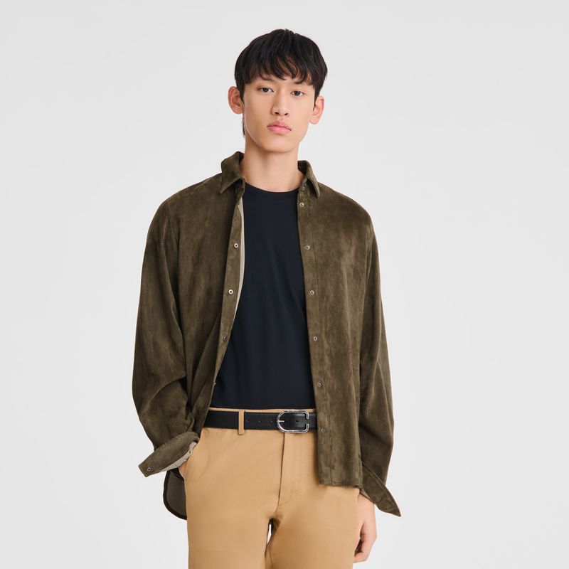 Black Longchamp Le Foulonné Men Belt | US-972PJOECU