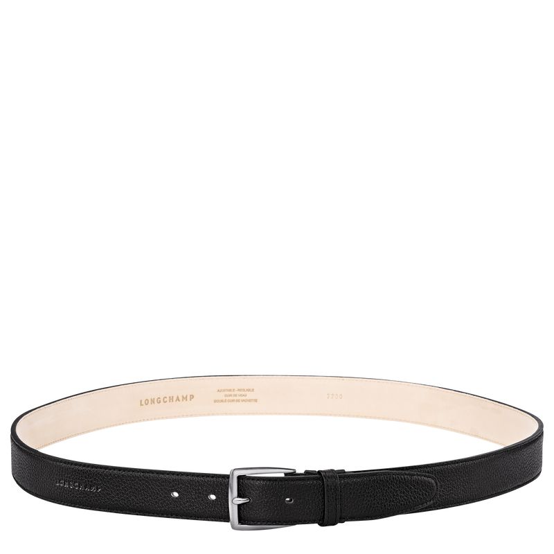 Black Longchamp Le Foulonné Men Belt | US-972QZXICA